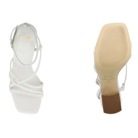 Marc Fisher LTD Edalyn Ivory Ankle Strap Sandal, Sz 10M -- NIB/NWT - Picture 12 of 16